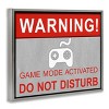 Stupell Industries 25"x31" Kids' Gaming Do Not Disturb Wall Art Framed - 3 of 4