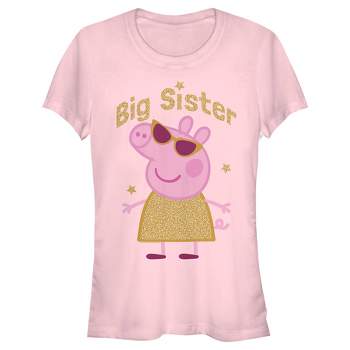 Juniors Womens Peppa Pig Big Sister T-Shirt