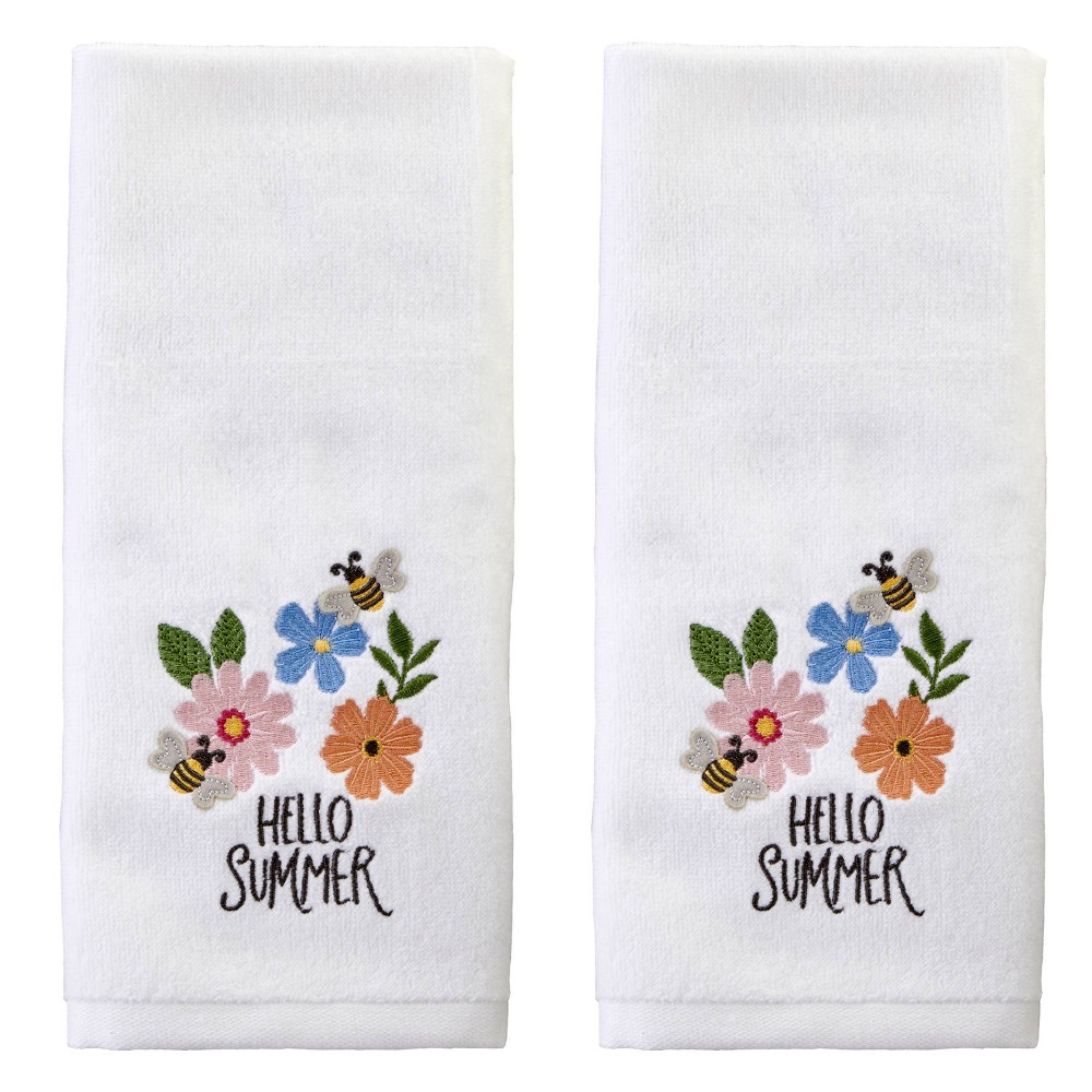 Photos - Towel 2pc Hello Summer Bee Hand  Set - SKL Home