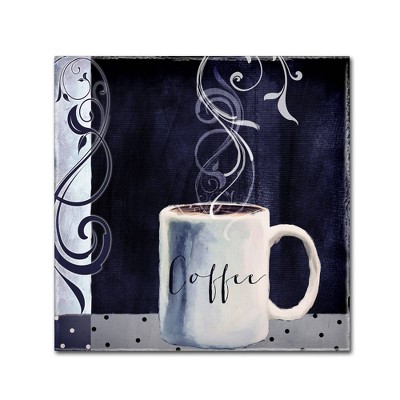 24" x 24" Cafe Blue I by Color Bakery - Trademark Fine Art