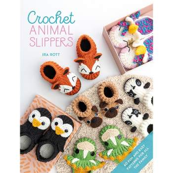 Crochet Animal Slippers - by  Ira Rott (Paperback)