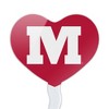 Monmouth College Primary Logo Heart Love Cupcake Picks Toppers Decoration Set of 6 - 2 of 4