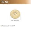 Unique Bargains Wooded Sewing DIY Craft Clothing Sewing Round Buttons 50 Pcs - 2 of 4