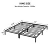 6 Inch Twin Bed Frame No Box Spring Needed, Heavy Duty Metal Platform Bed Frame Twin Size, Black - 2 of 4