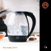 MasterChef Glass Electric Tea Kettle with Automatic Shut Off for Boiling  Water, Removable Water Filter, Boil Dry Protection & LED Indicator Light,  BPA