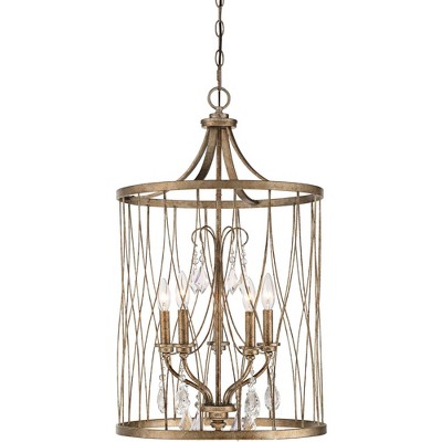 Minka Lavery West Liberty 18" Wide Olympus Gold 5-Light Foyer Pendant