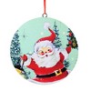 Holiday Ornament 6.0" Retro-Looking Holiday Set Santa Snowman Deer Tree  -  Tree Ornament Sets - 2 of 4