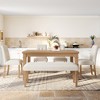 ACEPANO 6-Piece Modern Dining Set with Rectangle Kitchen Table, 4 Upholstered Chairs & Bench For Dining Room & Living Room-Natural - 3 of 4