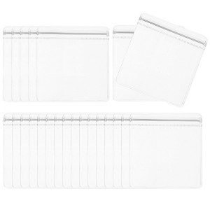 Unique Bargains  PVC Packaging Jewelry Anti-Oxidation Anti-Tarnish Storage Zipper Bags Clear 100 Pcs - 1 of 3