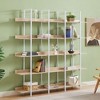 NicBex 71" Tall Wood & Metal Bookshelf with Open Shelves,5-Tier Bookshelf Storage Organizer for Bedroom,Living Room,Office - 2 of 4