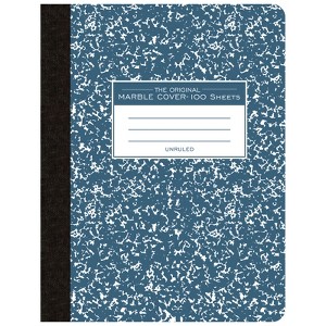 Roaring Spring Paper Products Composition Book, Unruled, 100 Sheets, 9.75" x 7.5", Blue Marble (Pack of 6) - 1 of 1