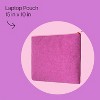 Noted by Post-it Zip Top Canvas Laptop Pouch Magenta - 2 of 4