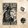 Lomsoe Plague Doctor "Wash Your Hands" Sign - 8x12 Inch Funny Gothic Bathroom Decor, Vintage Metal Tin Wall Art - 2 of 4