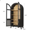 FONTOI Arched Tall Decorative Storage Cabinet - 2 of 4