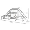 Lyngins Chicken Toys for Coop,Chicken Swing Set with Perches,Wood Stand,Ladder,Platforms for Poultry Run,Gray - 2 of 4