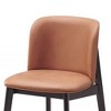 19.88" Eliora Dining Chair Camel Polish Microfiber and Black Finish - Acme Furniture: Upholstered, Armless, Wood Frame - 2 of 4