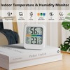 Digital Hygrometer Indoor Thermometer with High Accuracy Sensor and Comfort Indicator for Home Bedroom Baby Room and Greenhouse, White - 2 of 4