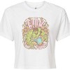 Women's - Marvel - Hulk Floral Cropped Graphic T-Shirt - 2 of 4