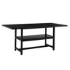 YOOCOZZ  71 × 35.4" Dining Table, 4 Black Textured MDF Tabletop, Lower Storage Platform - 2 of 4