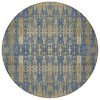 Blue Taupe And Beige Moroccan Washable Indoor Outdoor Area Rug - 4 of 4
