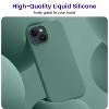 BONGEEK Compatible with iPhone 15 Plus Case, Silicone Shockproof Slim Thin Phone Case for iPhone 15 Plus (6.7 inch), (Pine Green) - 2 of 4