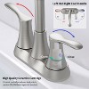 LunaLulinlk Bathroom Faucet Brushed Nickel, 4" 2-Handle centerset basin fauce - 2 of 4