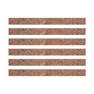 Eureka® Curiosity Garden Brick Extra Wide Deco Trim®, 37 Feet Per Pack, 6 Packs - 1 of 4