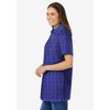 Woman Within Women's Plus Size Perfect Printed Short-Sleeve Polo Shirt - 4 of 4