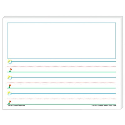 Teacher Created Resources Smart Start K-1 Story Paper: 100 Sheets (Pack of 2)