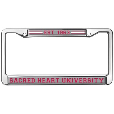 Sacred Heart University School Logo Full Size Standard License Plate Metal Frame