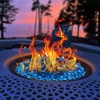 VEVOR Fire Glass, 10 lbs / 4.5 kg High-Temperature Resistant Fireplace Rocks, 3/4-Inch / 19.05 mm Reflective Firepit Glass Beads, Caribbean Blue - 2 of 4