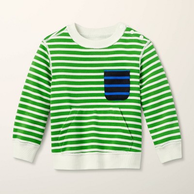 Toddler Adaptive Stripe Pullover Sweatshirt - kate spade new york x Target Green/White