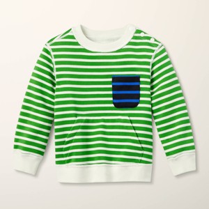 Toddler Adaptive Stripe Pullover Sweatshirt - kate spade new york x Target Green/White - 1 of 3