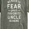 Men's - Instant Message - Your Favorite Uncle Is Here Short Sleeve Graphic T-Shirt - 2 of 4