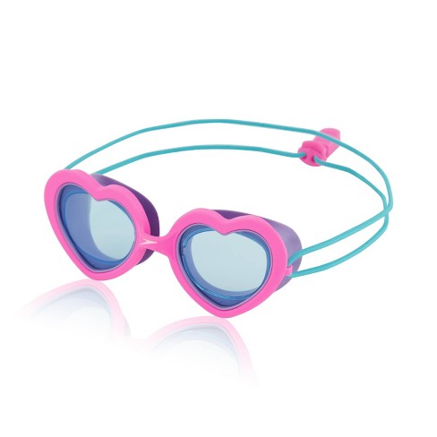 Speedo Kids Sunny Vibes Swim Goggles Heart Sugar Plum celeste Target