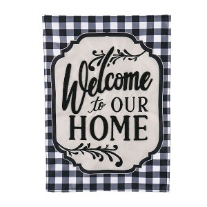 Evergreen Classic Welcome Home Garden Applique Flag - 1 of 2