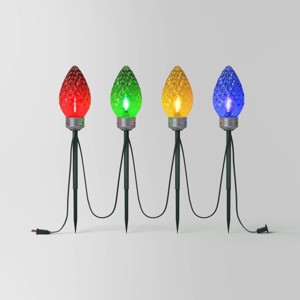 4pc LED Big Bulb Christmas Novelty Pathway - Wondershop™ - 1 of 4