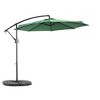 Gulches 10ft Offset Hanging Market Patio Umbrella w/Easy Tilt Adjustment, Polyester Shade,8 Ribs for Backyard, Poolside( Dark green ) - 3 of 4