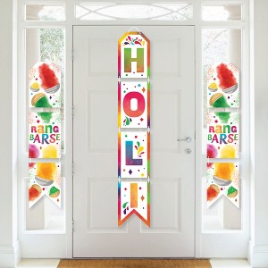 Big Dot of Happiness Holi Hai - Hanging Vertical Paper Door Banners - Festival of Colors Party Wall Decoration Kit - Indoor Door Decor - 1 of 4