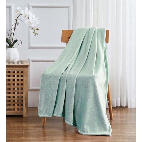 Kate Aurora Ultra Soft & Plush Oversized Solid Colored Accent Throw Blanket  - 50 In. W X 70 In. L - Aqua : Target