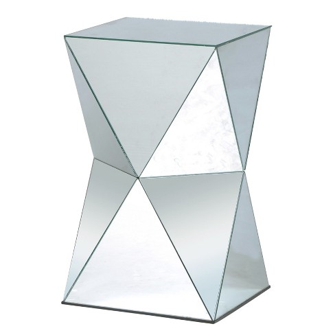 Mirrored pedestal side online table