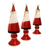 Kurt Adler Kurt Adler 10-14-Inch Wooden Santa Tree Table Pieces, 3 Piece Set - 4 of 4