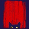 Junior's Design By Humans Black Cat By clingcling T-Shirt - 2 of 3