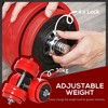 Resenkos 66 lb Adjustable Dumbbell to Barbell Conversion Set for Home Gym Training - Wine Red - 4 of 4