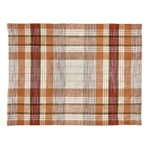 tagltd 14.5" x 19" Eva Plaid Fall Harvest Single Placemat - 1 of 3