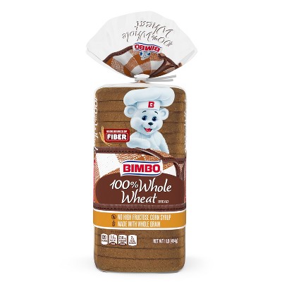 Bimbo 100% Whole Wheat Bread - 16oz