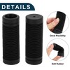 Unique Bargains Bike Handlebar Grips Covers 3.35" Long Black 1 Pair - 3 of 4