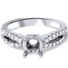 Pompeii3 1/3ct VS 14k White Gold Diamond Engagement Semi Mount 7 - Size 7 - 2 of 4