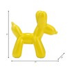 Ceramic Balloon Dog Figurine - Modern Glam Ceramic Sculpture for Home, Office, Bedroom & Living Room Decor - White - 3 of 4