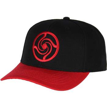 Jujutsu Kaisen High School Logo Embroidered Design Adult Precurved Snapback Hat Black